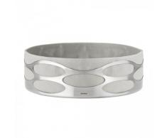 Stelton x-28-3-1 Embrace Brotschale, Edelstahl, Chalk, 23 x 23 x 7 cm