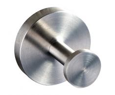 Ambrosya® | Exklusiver Handtuchhalter aus Edelstahl | Bad Badezimmer Geschirrtuch Haken Halter Halterung Handtuch Handtuchhaken Handtuchhalterung Kleiderhaken (Edelstahl (Gebürstet))