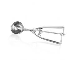 Wenco Eisportionierer/Speiseeislöffel mit Kugel-Auswurf-Funktion, Rostfreier Edelstahl, Eiskugel-Ø: 5 cm, Silber, 512671