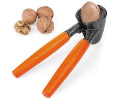 ChromLives Nussknacker Walnussknacker Hochleistungs Nussknacker Werkzeug mit Holzgriff für Walnüsse Pekannüsse Filberts Mandeln Paranüsse Erdnüsse und mehr