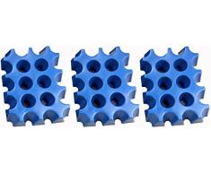 3 (Stück) x sl-EISBLOCK 0,5 Liter # Made in Germany # bis der Grill heiß ist - sind die Biere kühl # Bierkühler # Bierkastenkühler # Bier Kühler für Kiste Kasten # Bierkiste Bierkasten Bierkisten (blau)