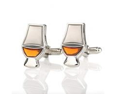 Eburya Original Glencairn Crystal Manschettenknöpfe aus Schottland in Whiskyglas Form