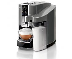 Tchibo Saeco Cafissimo Latte Kapselmaschine (für Kaffee, Espresso,Caffé Crema,Latte Macchiato,Cappuccino oder Tee), grau