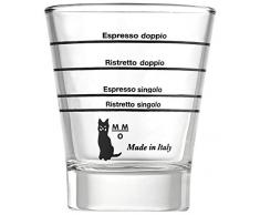 Motta Barista Graduiertes Kaffeeglas, transparent