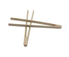 Smart Planet 2X Grillzange aus Holz 30 cm klassisches Küchenbesteck Grill Besteck Holzzange zum Besseren Greifen beim Grillen/Braten / Kochen