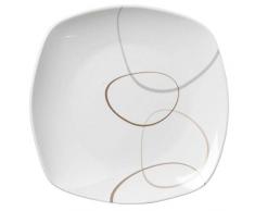 Flirt by R&B 6 Dessertteller Alina weiß, grau, braun Durchmesser 20,0 cm