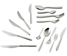 WMF Sydney Besteckset 6 Personen, 30 teilig, Monobloc-Messer, Cromargan Edelstahl poliert, glänzend, spülmaschinengeeignet