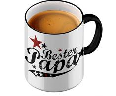 FunTasstic Tasse Bester Papa (vintagestyle) Kaffee-Pott (T005)