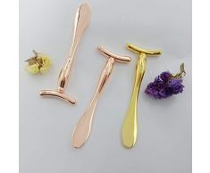 Uförmiger goldener Löffel Kosmetischer Sahnelöffel Maskenstift AugencremeMassagelöffel Explosion