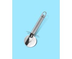 Leifheit Pizzaschneider Sterling, Pizzaroller aus hochwertigem Edelstahl, Pizza cutter mit ovaler Griffform für angenehme Handhabung, mit Fingerschutz und praktischer Aufhängeöse, silber