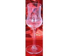 Marzadro Grappa Glas mit Stiel Höhe ca.17 cm