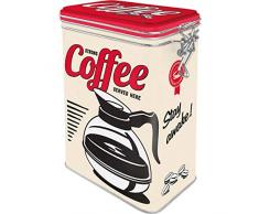 Nostalgic-Art Retro Kaffeedose - USA - Strong Coffee Served Here, Blech-Dose mit Aromadeckel, Vintage Geschenk-Idee für Kaffee-Liebhaber, 1,3 l