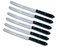 6 Stück Tafelmesser POM spitz Marsvogel Solingen # 21 05 03 Tischmesser Menümesser