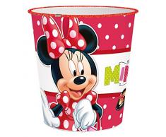 p:os 24681 Disney Minnie Mouse Papierkorb, ca. 22,6 x 21 cm, Kunststoff