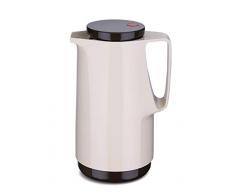 ROTPUNKT Isolierkanne 760 1,0 l (Latte Macchiato) | Doppelwandige Vakuumisolierung | Zweifunktions-Drehverschluss | BPA Frei- gesundes Trinken | Made in Germany | Warm + Kalthaltung | Glaseinsatz