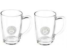 Teegläser mit Henkel 2er Set - 230 ml Teeglas aus Glas, Transparent von Teekanne