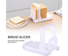 Youbeny Brotschneider, Verstellbarer Toastschneider Toastschneidanleitung Faltbrot Toastschneider Bagel Laibschneider Sandwich Maker Toastschneidemaschine