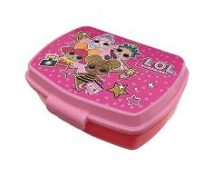 LOL Surprise ! Lunchpaket Sandwich Maker Snack für Das Lunchpaket Lunchpaket Launch-Boxen Freizeit Freizeit Jungen und Mädchen | Lunchbox mit Motiven LOL Überraschung | cm. 17 x 14 x 6