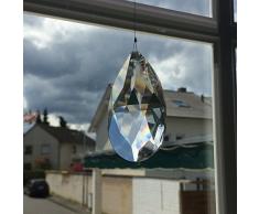 Kristall Sonnenfänger 6er Set zum aufhängen als Fensterschmuck und Raumpendel Waldorf Feng Shui Reki und Energie-Arbeit Regenbogen-kristalle Kristallglas 30% Hoch-Bleikristall Mobiles Set-B
