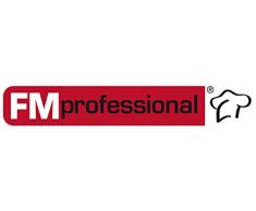 FMprofessional Mehrzweckzange BBQ, Küchen- und Grillzange aus Edelstahl, hitzebeständige Servierzange (Farbe: Schwarz/Silber), Menge: 1 Stück