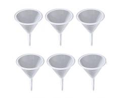 MagiDeal 6 Stück Kunststoff Mini Trichter für Füllung Von Kleinen Proben Flaschen Parfüm Flüssigkeit Öl