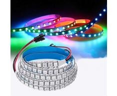 Yuxinmaoyigongsi DC 5V 1M 144LED WS2812B 5050SMD eingebauten IC IP20 RGB LED Streifen Licht for Innen-KTV Hotel Barset