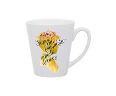 Forever Personal Designs Mary Poppins Supercalifragilisticexpalidocious Latte-Tasse, 340 ml