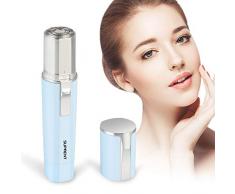 SUPRENT Gesichts haarentferner für Frauen Elektrorasierer Damenrasierer Gesichtshaarentferner für Wangen, Lippen, Kinn und Hals, IPX7 wasserdicht, batteriebetrieben (mit 1 Batterie)