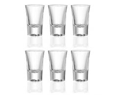 Ritzenhoff & Breker 4All Stamper-Set, Schnapsglas, 6-tlg., Transparent, Glas, 40ml