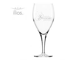 ilios Weinglas Sommer GSpritzter 0,35 l mit 1/8 + 1/4 Eichung