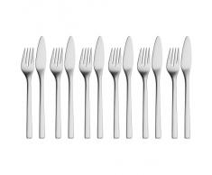 WMF Fischbesteck 12-teilig Stratic Fischgabel Fischmesser Cromargan protect Edelstahl rostfrei extrem kratzbeständig poliert