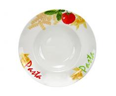 CreaTable - NAPOLI PASTA - Pastateller 27 cm aus Porzellan/Motivteller