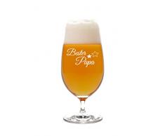 FORYOU24 Leonardo Pilstulpe mit Gravur Motiv Bester Papa - Geschenkidee Bierglas graviert Vatertag