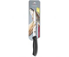 Victorinox Swiss Classic Filetiermesser, 26 cm flexible Klinge, Rostfrei, Edelstahl, Spülmaschinengeeignet, schwarz