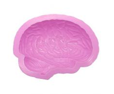 Forbestest Menschliche Gehirn Form Pan Backen Silikon-Halloween-Kuchen-Form Pudding Jello Dessert Brotschimmel