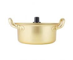 Koreanischer Ramen-Nudeltopf Koreanischer gelber Aluminiumtopf Instant-Nudeltöpfe Koreanischer Nudeltopf Gelber Aluminiumtopf Nudeltopf(03)