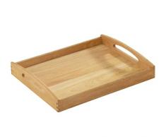Zassenhaus 50530 Tablett, 44 x 36 x 7 cm, Gummibaumholz
