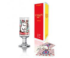 RITZENHOFF Schnapps Schnapsglas von Stephanie Roehe, aus Kristallglas, 40 ml, mit fünf Schnapsdeckeln