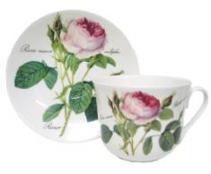 Jumbotasse mit Untertasse Redoute Roses von Roy Kirkham