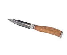 Wakoli Damastmesser (Officemesser) japan.Damaststahl VG-10, mit Oliven Holzgriff, Wakoli Olive HS Serie