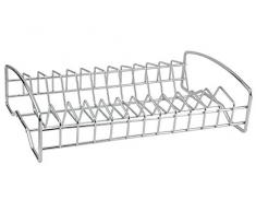 Apollo Abtropfgestell / Abtropfgitter für 12 Teller, chromfarben