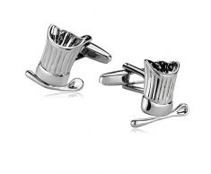 Adisaer Cufflinks Personalized manschettenknöpfe Herren Designer Herren Edelstahl Eiskübel Schöpfkelle Form Silber Hemd Anzug Business Vintag Weihnachten Cufflinks manschettenknöpfe für Männer