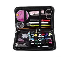 1 Set Mehrzweck Kleinen Faden & Nadel Nähen Kit mit 18 Spulen von Faden 18 Farbe Maßband Schere Nähzubehör für Zuhause Ausbessern Reparatur oder Reise Notfall Verwendung