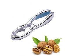 Lukiny Walnüsse Notenkraker Nußknacker Walnussknacker Haselnussknacker Zinkdruckguss Geeignet für Die Meisten Nüsse(Blau), 27.9 x 6.4 x 2 cm