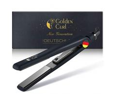 Glätteisen zum Locken und Glätten Haarglätter - 5 Jahre Herstellergarantie Profi Hair Straightener Haar Glätter Ionen Glaetteisen (829 DE Schwarz)
