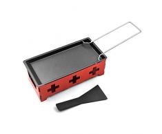 Lixada Mini Raclette Set Backblech Herd Spatel Zuhause Küche Grillen Werkzeug