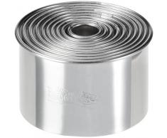 Birkmann 143364 Ausstechformen Kreis glatt 10-teilig, ø 1.5 - 7 cm, edelstahl