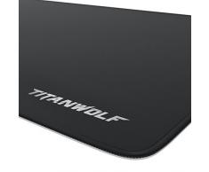 CSL - XXL Speed Gaming Mauspad Titanwolf - 900 x 400mm - XXL Mousepad - Tischunterlage Large Size - Perfekte Präzision und Geschwindigkeit