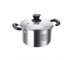 Heavy Tajinen mit Deckel, Auflauf Pfanne mit Glasdeckel und Hochglanz poliert, Edelstahl (Size : 24 * 20.3cm)