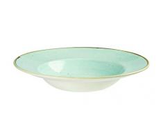 Churchill Stonecast -Wide Rim Bowl Pastateller- Ø28cm, Farbe wählbar (Duck Egg Blue)
